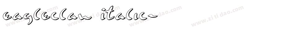 Eagleclaw Italic字体转换
